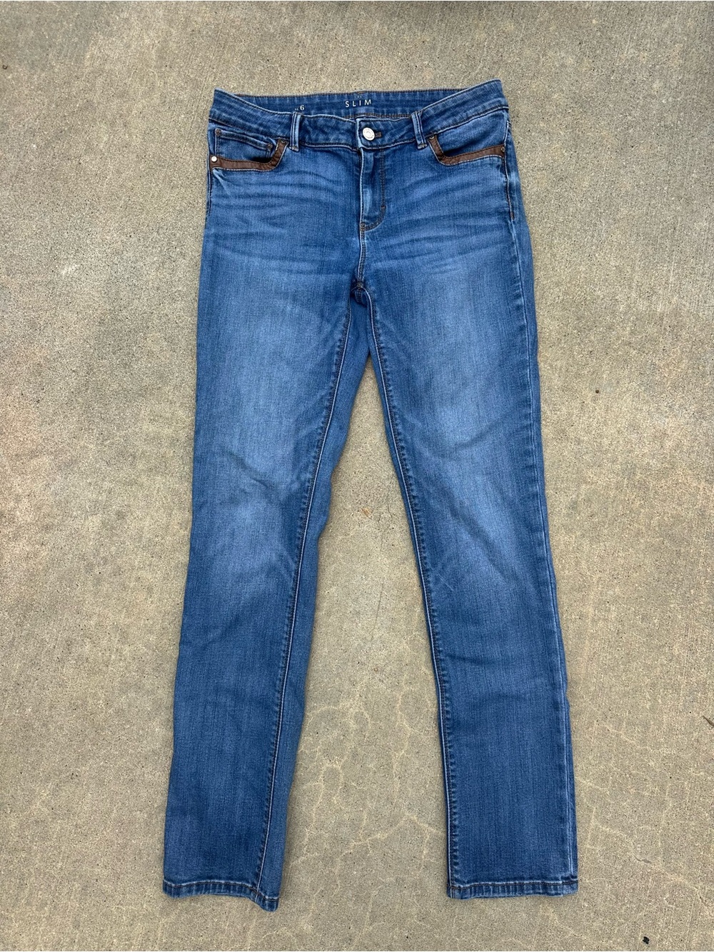White House Black Market Slim Denim Size 6 WHBM